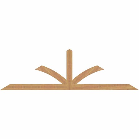 Ekena Millwork Richland Smooth Timber Gable Bracket, Western Red Cedar, 84"W x 24"H x 1 1/2"D x 3 1/2"F, 7/12 Pitch GBW084X24X0204RIC00SWR